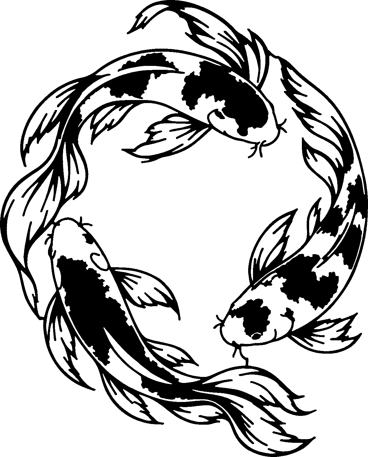 Koi fish wall art